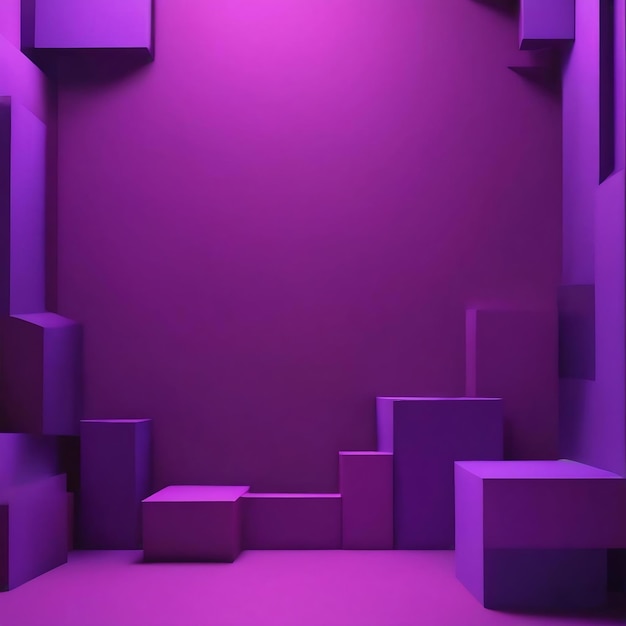 Minimal modern abstract 3d background with purple color