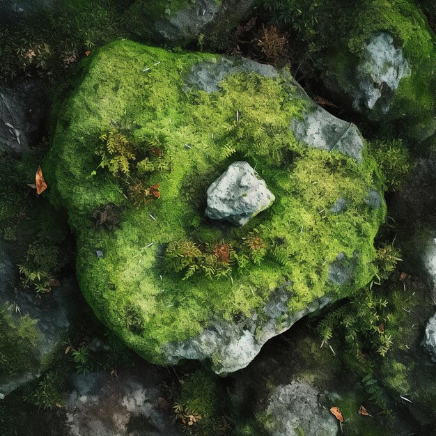 Minimal mossy texture background