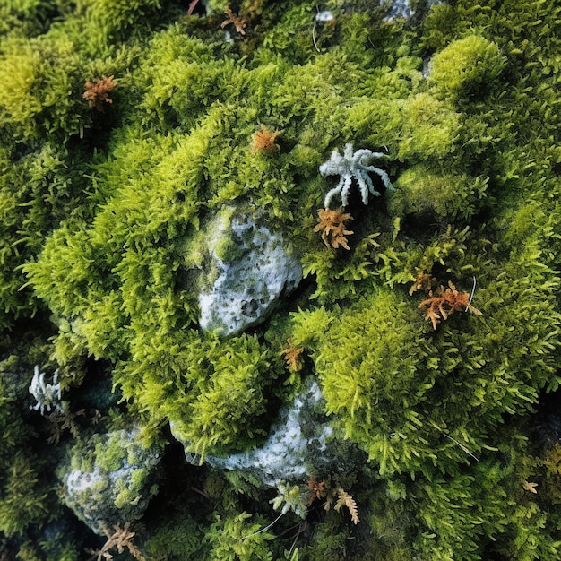 Minimal mossy texture background