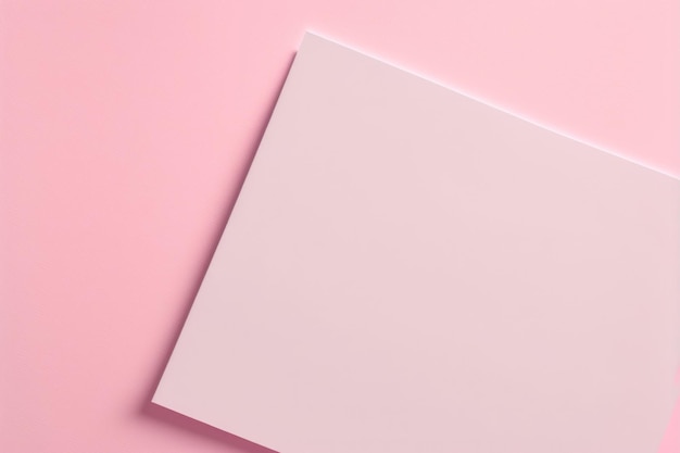 Photo minimal pastel pink background with cute object