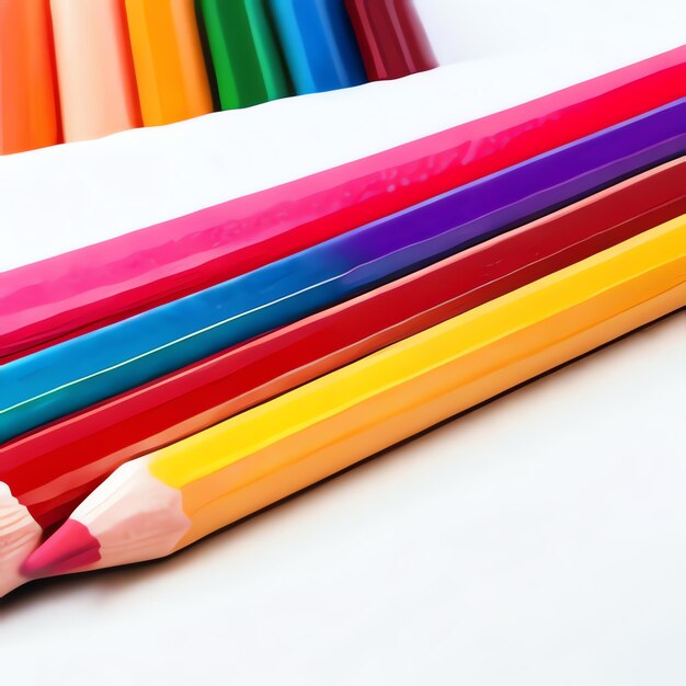 A Minimal Pencils Background Rainbow Childlike