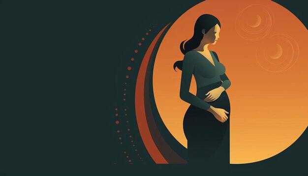 最小限の妊娠と乳児喪失啓発月間のクリエイティブビジュアル