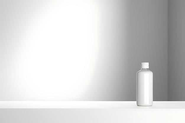 Photo minimal product backdrop in white