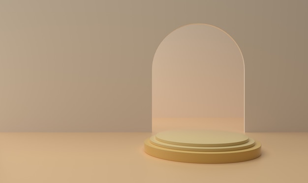 Minimal product pedestal for showcase or promo