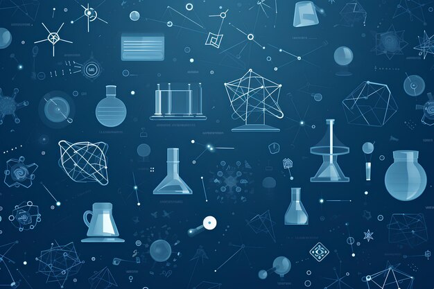 Photo minimal science education technology concept seamless background