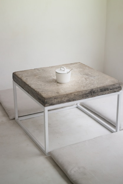 Minimal styled with concrete table top