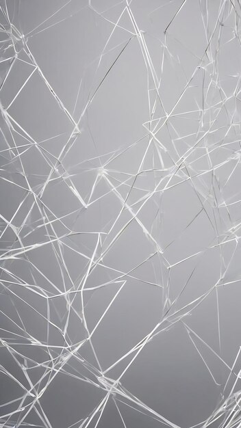 Minimal wireframe white abstract background