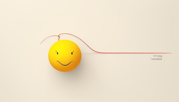 Photo minimal world smile day poster design