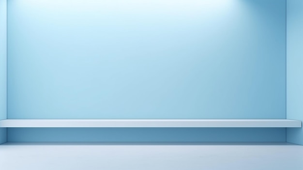 Minimale abstracte lichtblauwe achtergrond voor productpresentatie