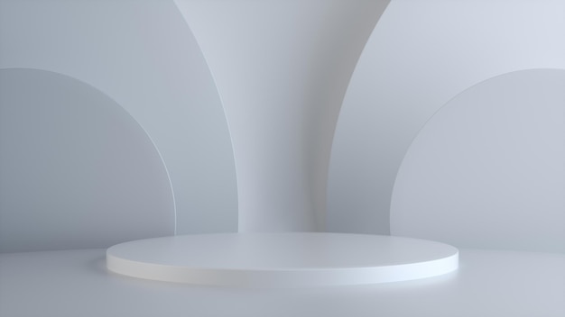 Minimale cilinderpodiumpastelkleuren op een abstracte achtergrond van natuurlijke pastelkleuren