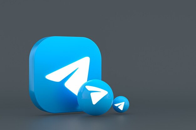 Minimale logo-weergave van telegram