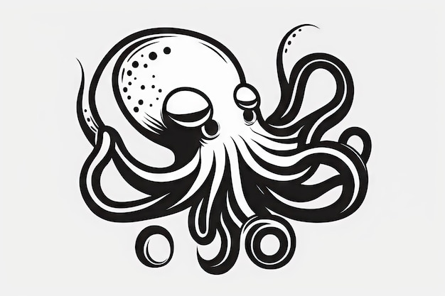 Minimale stijl Octopus afbeelding