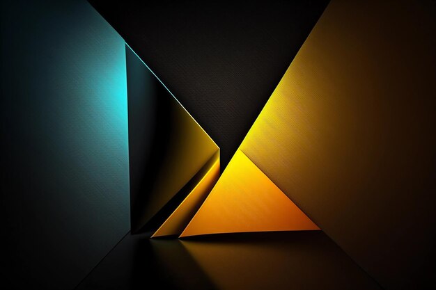 Minimalism abstract modern design background with geometric 3D shapes Minimal parallax perspective