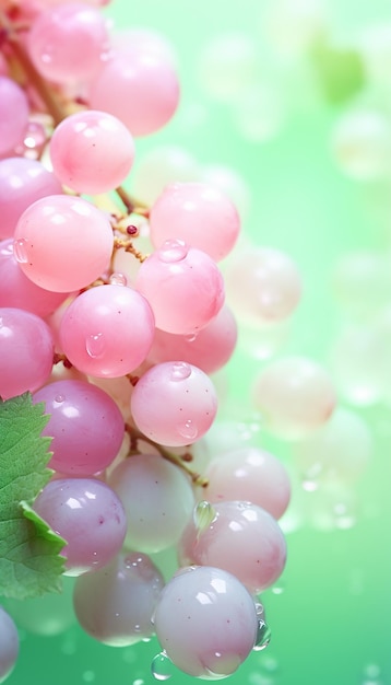 Foto minimalismo sensazione gelida di uva sparsa
