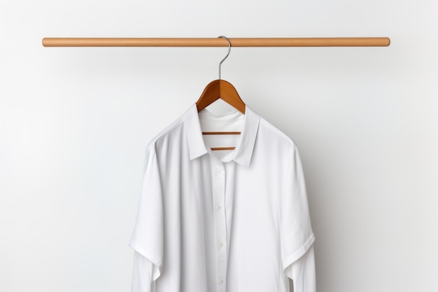 Photo minimalism meets functionality exploring the simplicity of a white background with a hanging blank