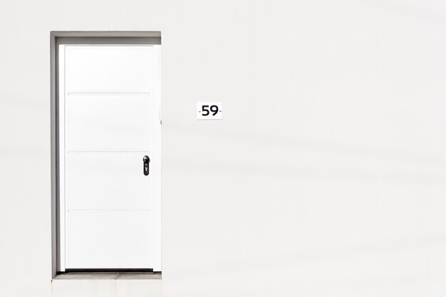 Minimalism wall door architecture