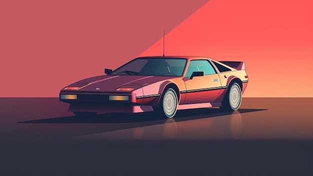 Minimalist 1980s Car Design