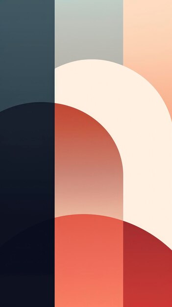 Minimalist Abstract Artwork with Clean Lines and Subtle Gradients AI Generated