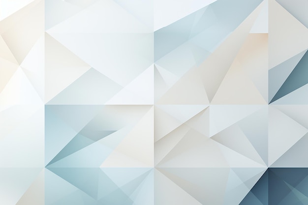 Minimalist Abstract Background of Geometric Shapes in Varying Shades of White