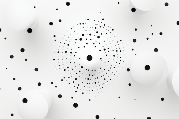 Minimalist Abstract Dot Pattern Background Generative AI