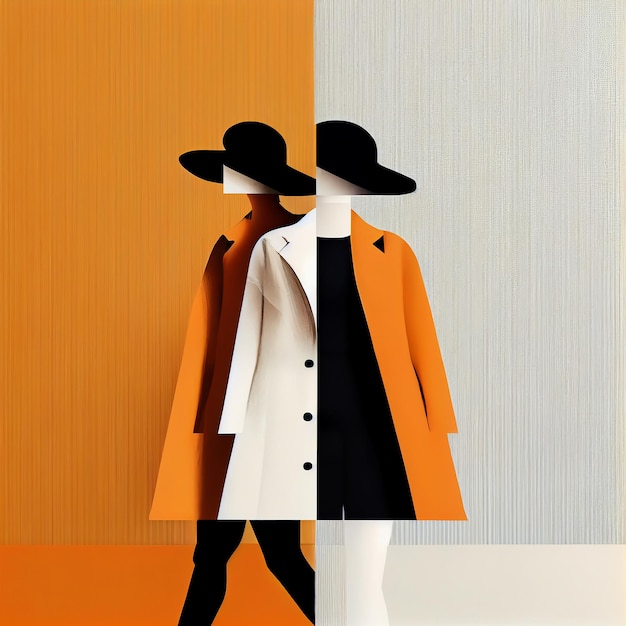 Minimalist Abstract Fashion Background Generative AI