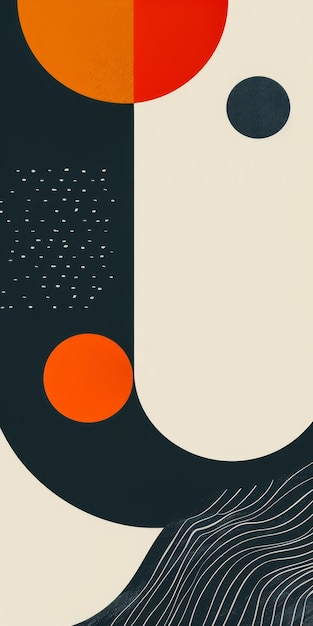 Minimalist abstract illustration inspired in contemporary advertising campaigns