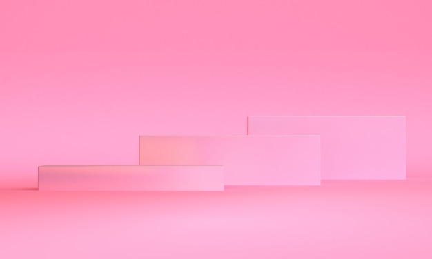 Minimalist abstract shape scene, 3d rendering.