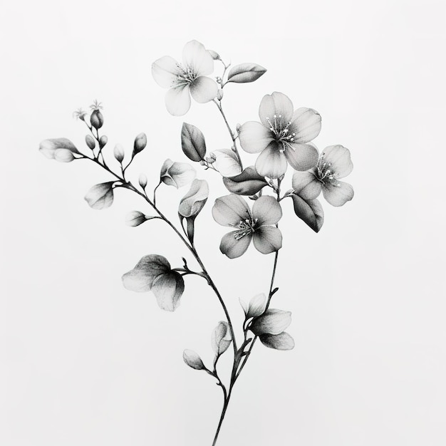 Photo minimalist art of a branch