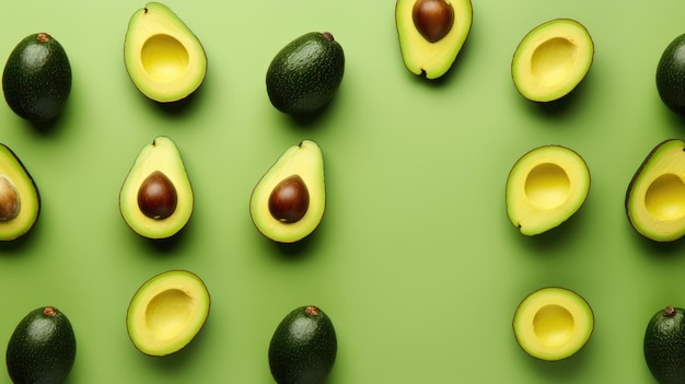 minimalist avocado background