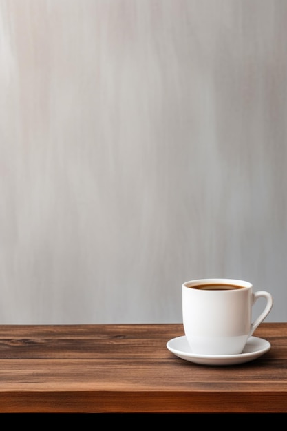 Минималистский фон с чашкой кофе