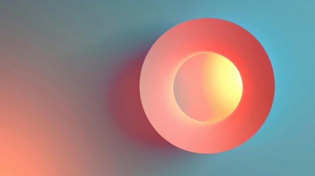 a minimalist background with a simple clean design featuring a single geometric shape such as a circle or square set against a solid color backdrop with soft shadows and subtle gradients creating