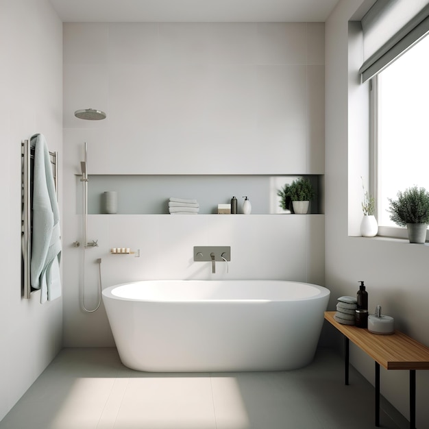 minimalist bathroom interior