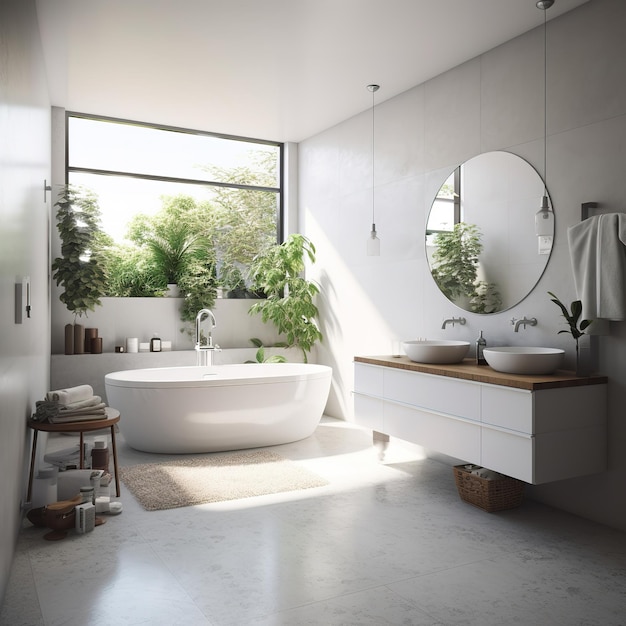 minimalist bathroom interior