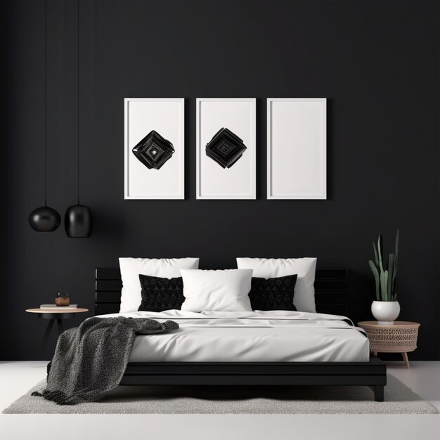 Minimalist bedroom arrangement