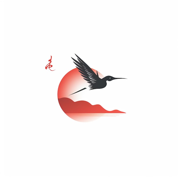 ミニマリスト 鳥のロゴデザイン