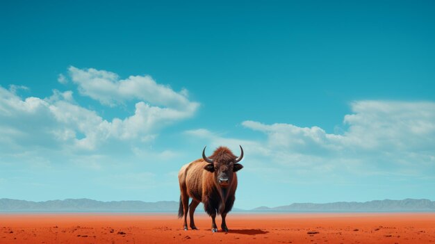 Minimalist Bison Photography Inspired By Wes Anderson39s Aesthetic