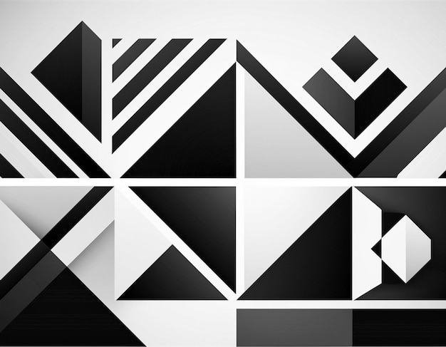 minimalist black and white geometric design