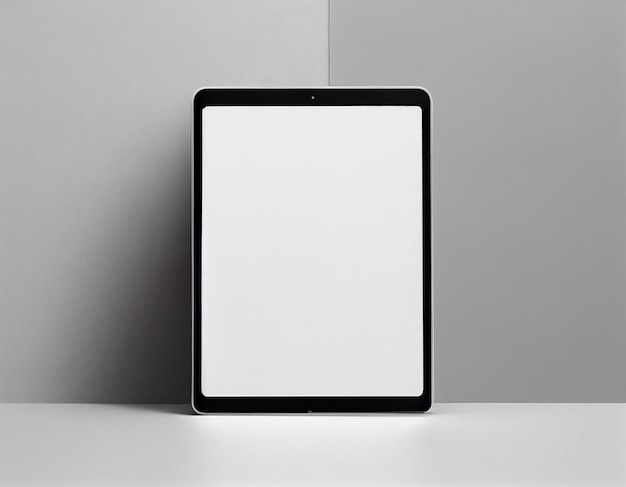 Minimalist Blank iPad Tablet Mockup Scene Created with Generative AI