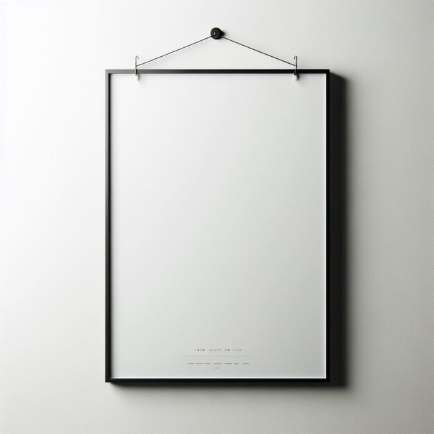 Foto mockup di cornice di manifesto minimale in bianco