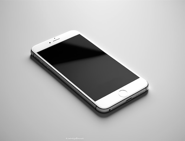 Minimalist Blank Smartphone Mockup Created with Generative AI