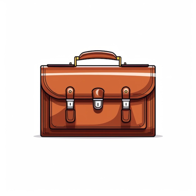 Minimalist Briefcase Illustration