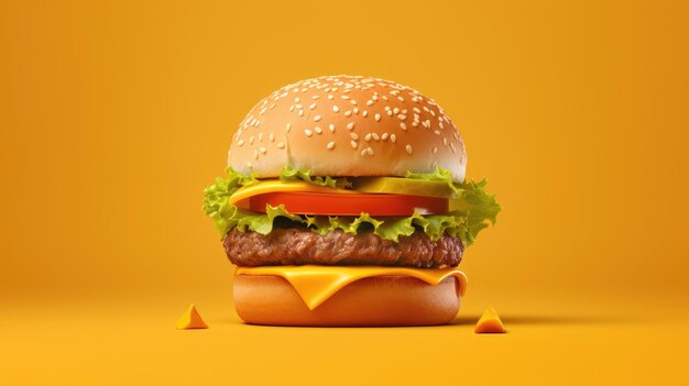 Minimalist burger background