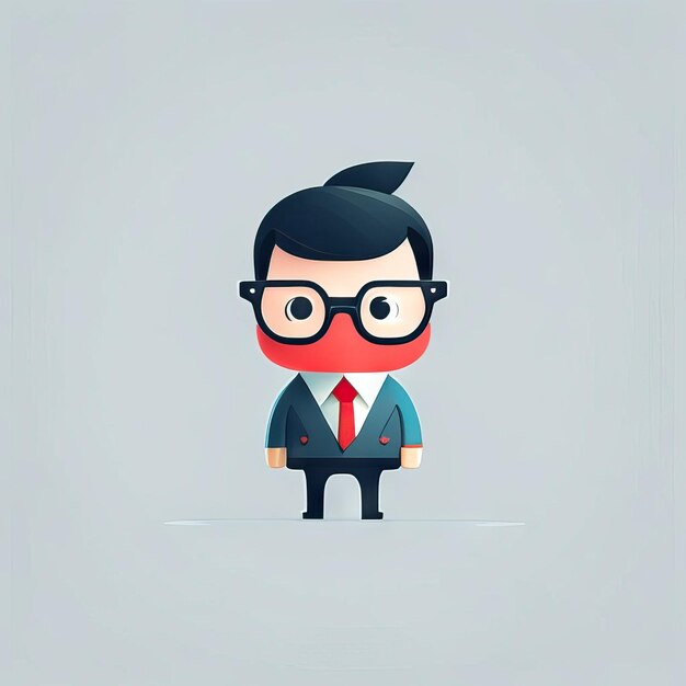 Photo minimalist businessman illustration