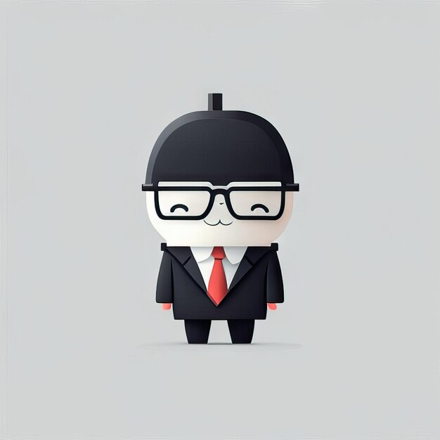 Photo minimalist businessman illustration