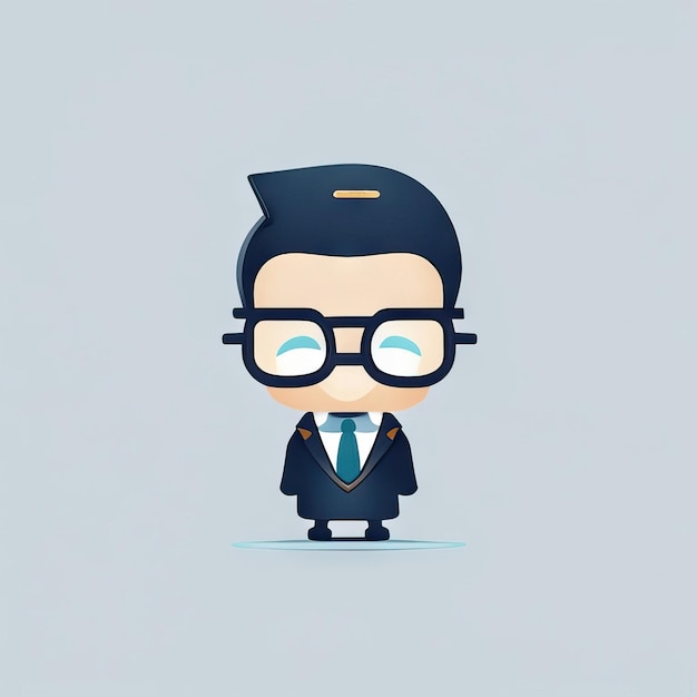 Photo minimalist businessman illustration