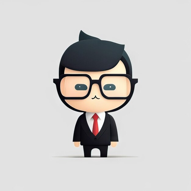 Photo minimalist businessman illustration