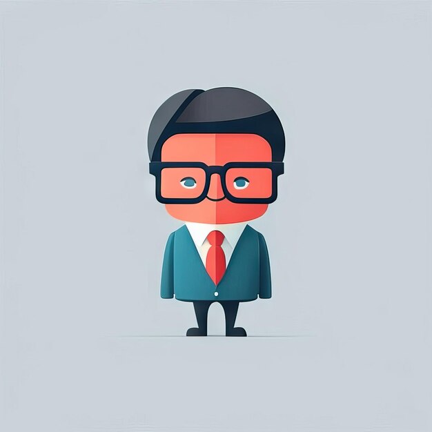 Photo minimalist businessman illustration