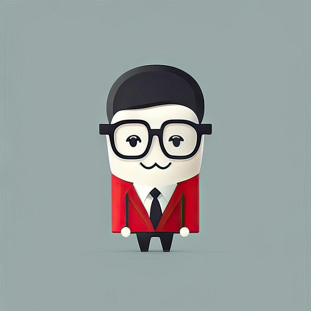 Photo minimalist businessman illustration