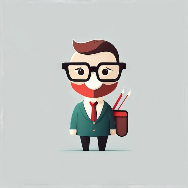 Photo minimalist businessman illustration