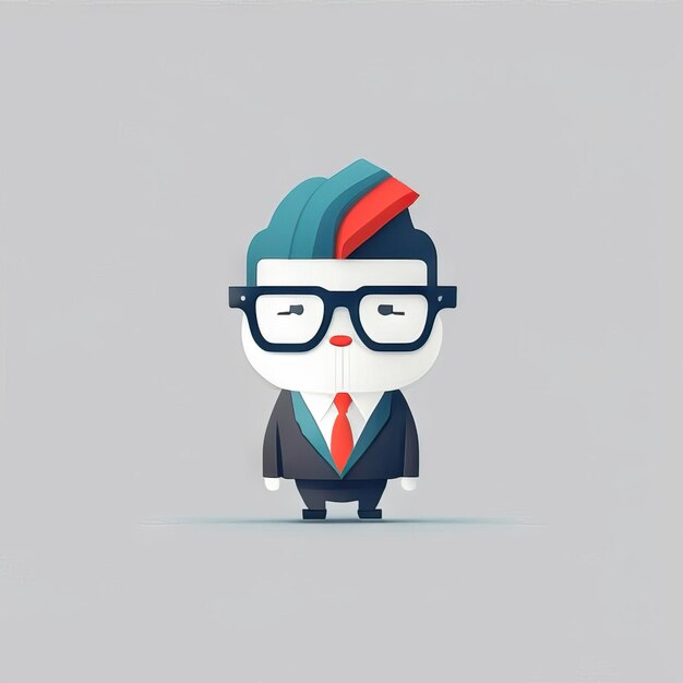 Photo minimalist businessman illustration